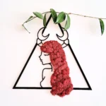 Znak zodiaku rak, kobieta rak, dekoracja znak zodiaku, czerwone włosy.