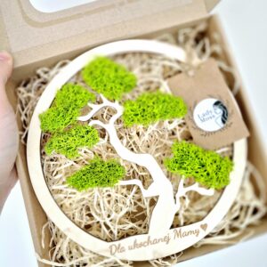 Obraz z chrobotka reniferowego jako prezent na Dzień Matki