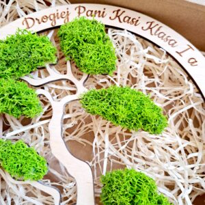 Drzewko z personalizacją dla wychowawczyni.