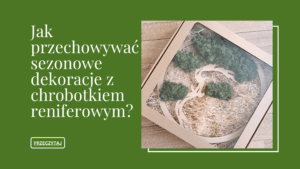 Wpis na temat tego jak odpowiednio przechowywać dekoracje z chrobotkiem reniferowym, aby utrzymać piękny i nienaruszony wygląd dekoracji.